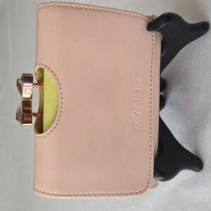 Ted Baker Blush Pink Patent Leather Bifold Wallet